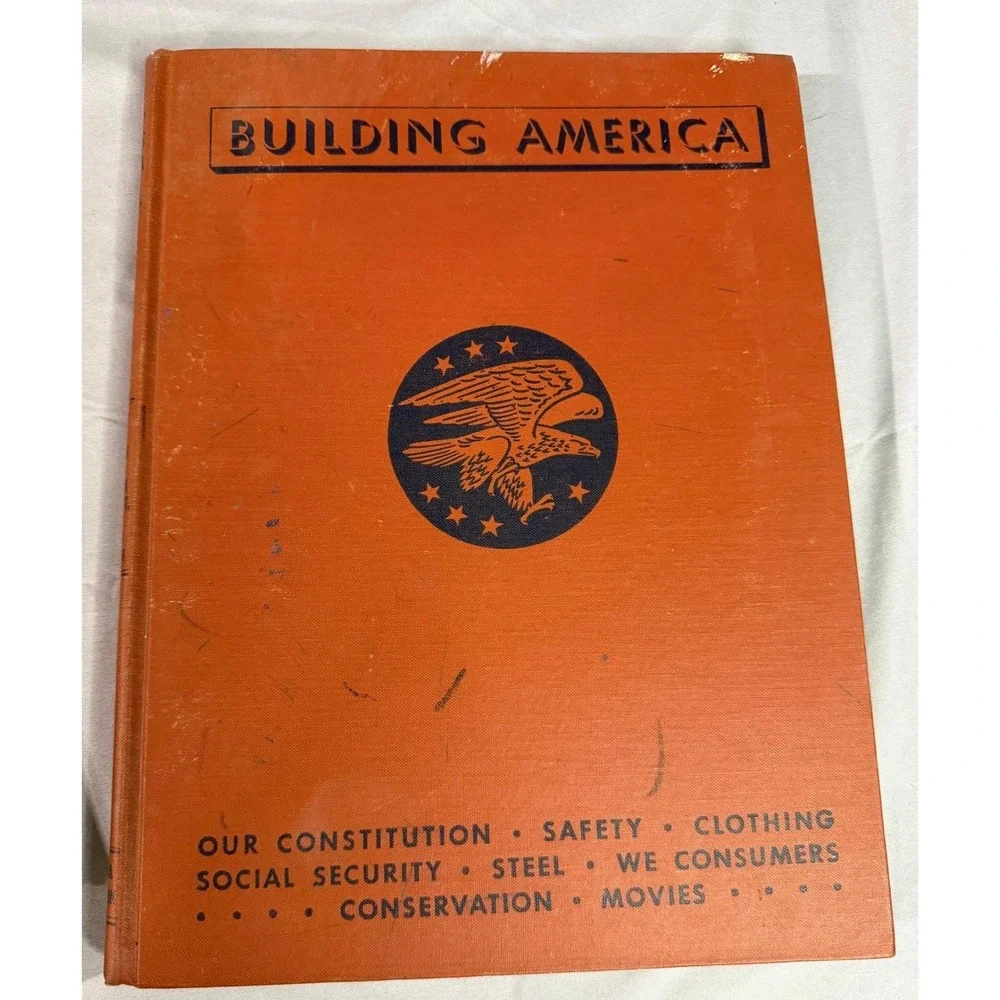 Building America Volumes 1-8 Vintage Hardcover Book Set Americana Corp NEA